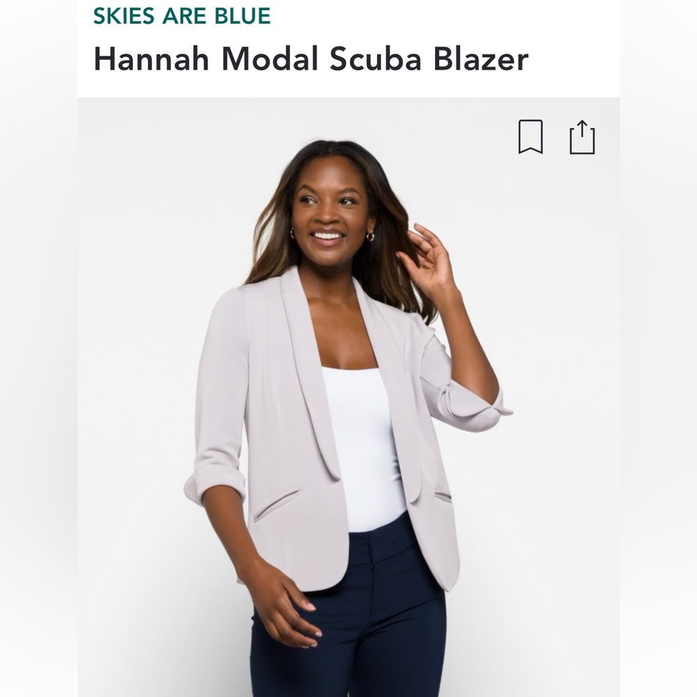 Lavender spring scuba blazer - Womens